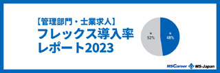 【2023年】管理部門・士業求人の「フレックスタイム制導入」実態