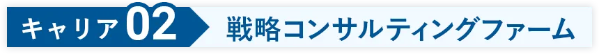 公認会計士のキャリア02 戦略コンサルティングファーム