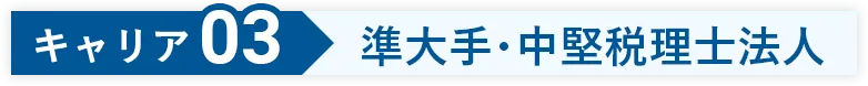 公認会計士のキャリア03 準大手・中堅税理士法人